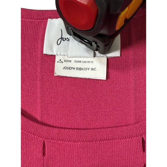 NWOT Joseph Ribkoff Womens Top M Pink Short Sleeve Sweater Set OG Price $215 - Picture 9 of 11